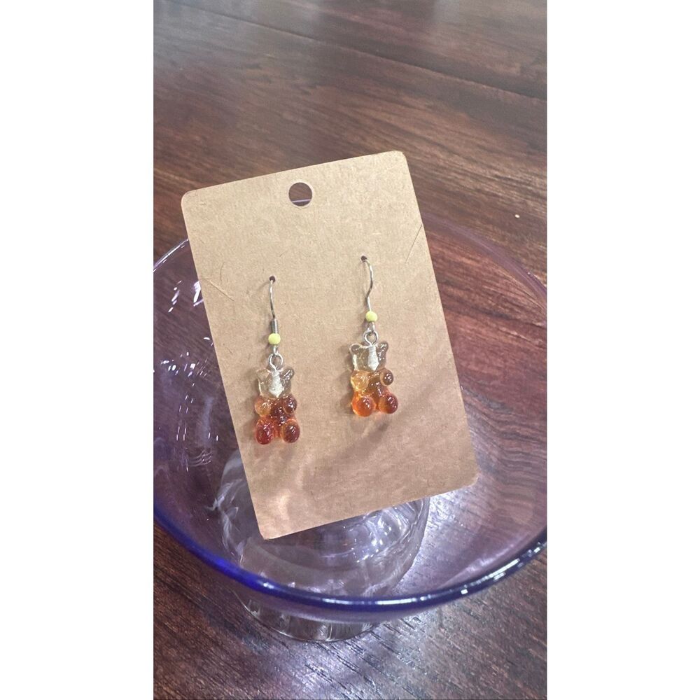 Coca Cola 90’s Vibes Gummy Bear Dangle Drop Earrings New